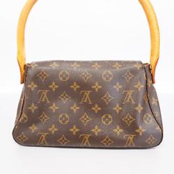 Louis Vuitton Shoulder Bag Monogram Looping M51147 Brown Ladies