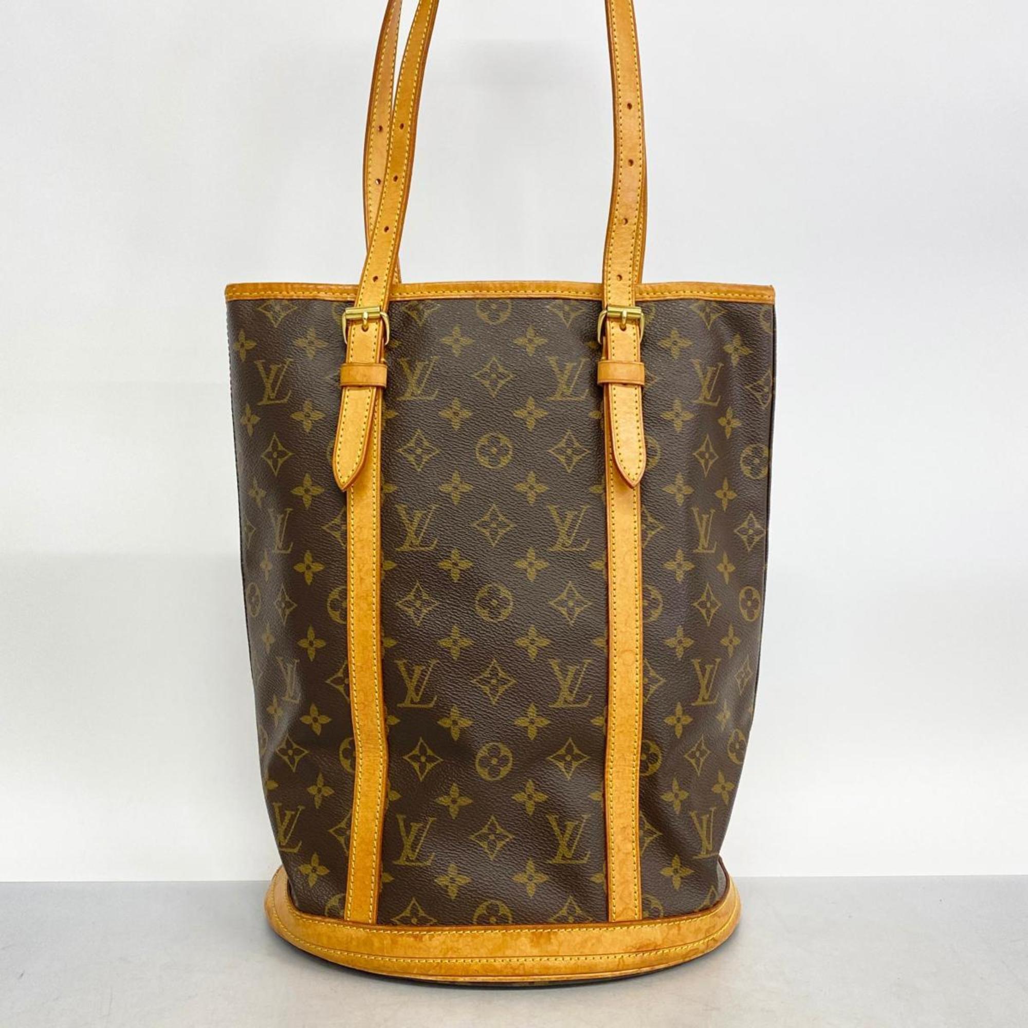 Louis Vuitton Tote Bag Monogram Bucket GM M42236 Brown Women's