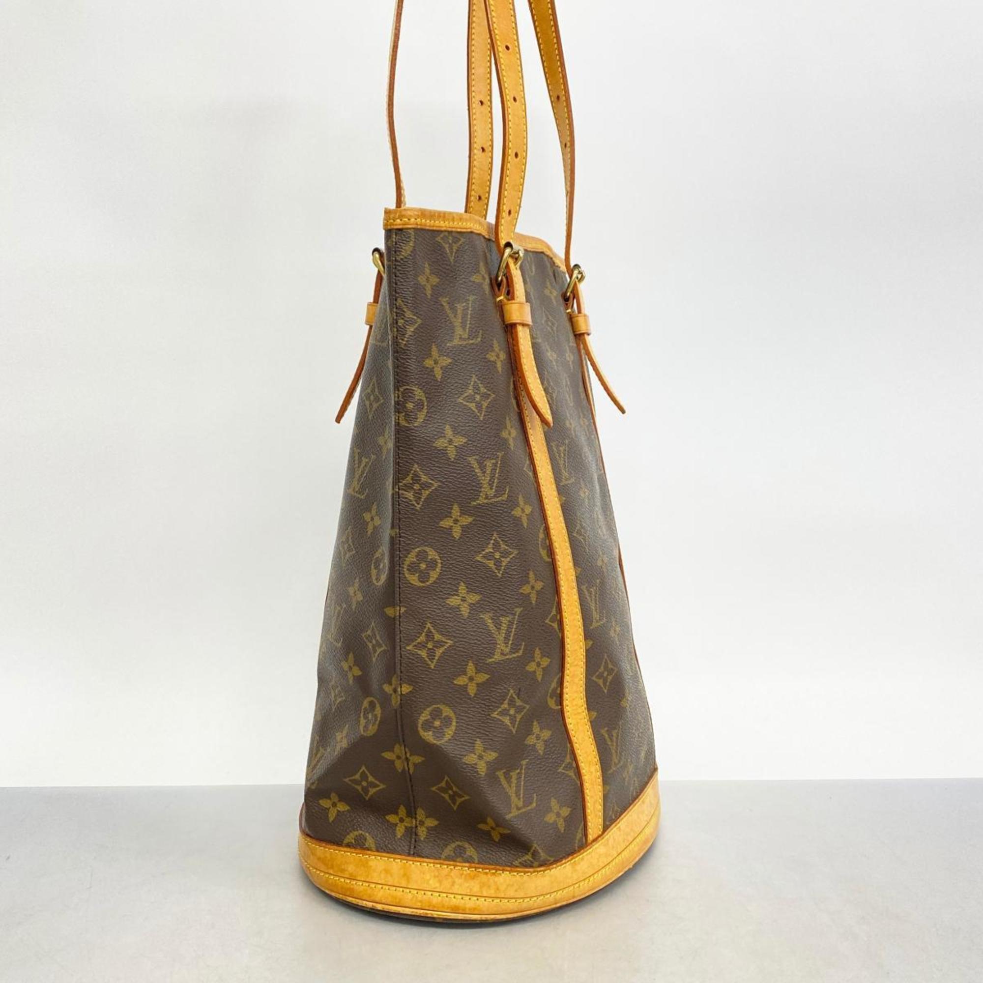 Louis Vuitton Tote Bag Monogram Bucket GM M42236 Brown Women's