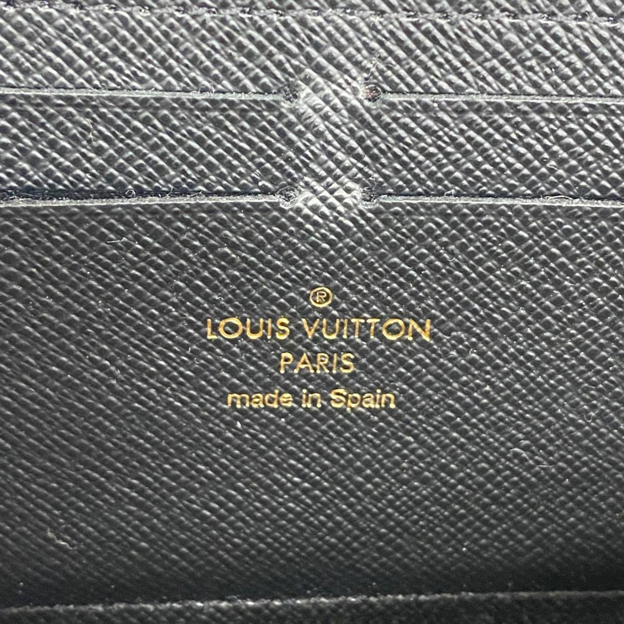 Louis Vuitton Long Wallet Monogram Reverse Portefeuille Clemence M82336 Brown Ladies