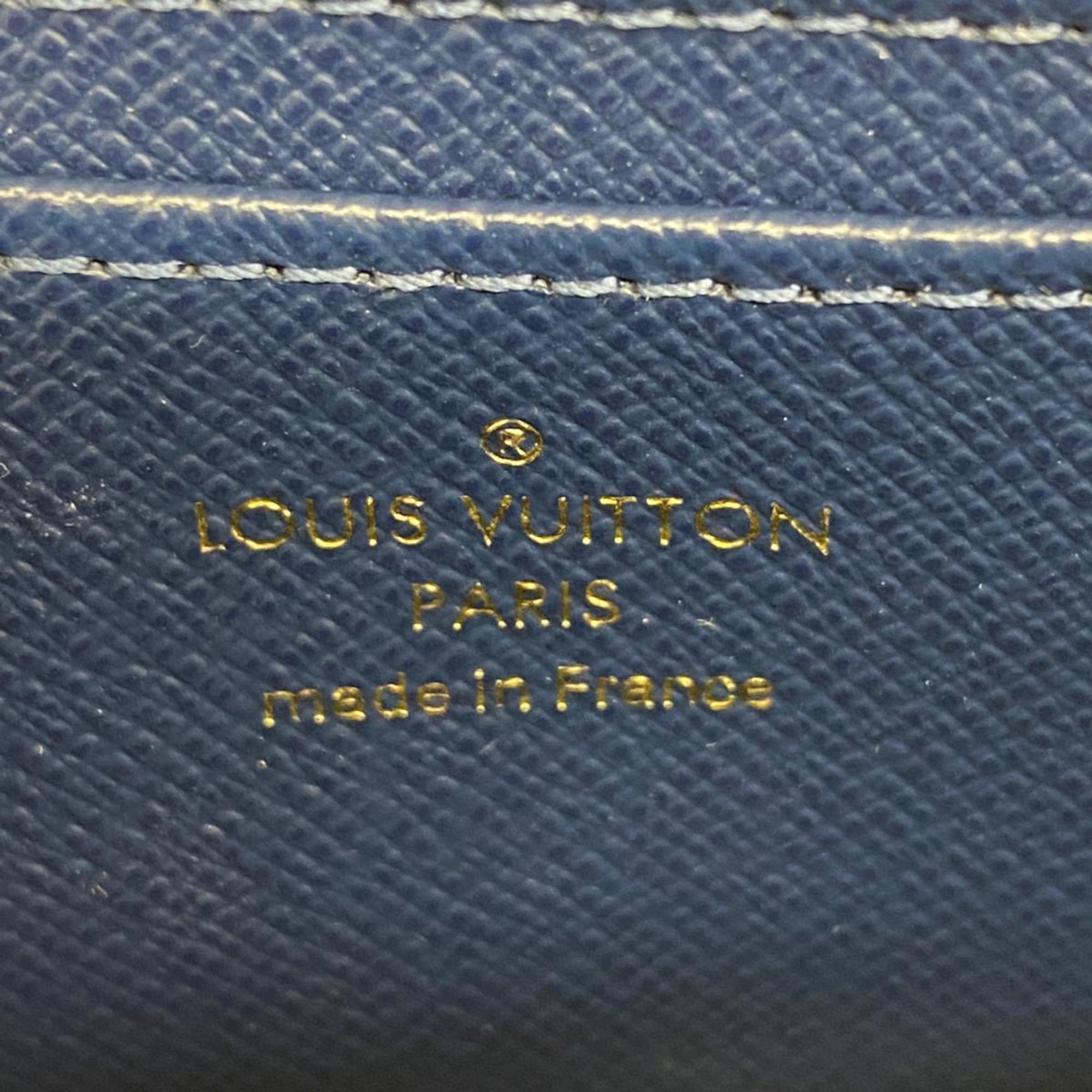 Louis Vuitton Wallets & Coin Cases Monogram Jacquard Zipper Purse M81185 Marine Ladies