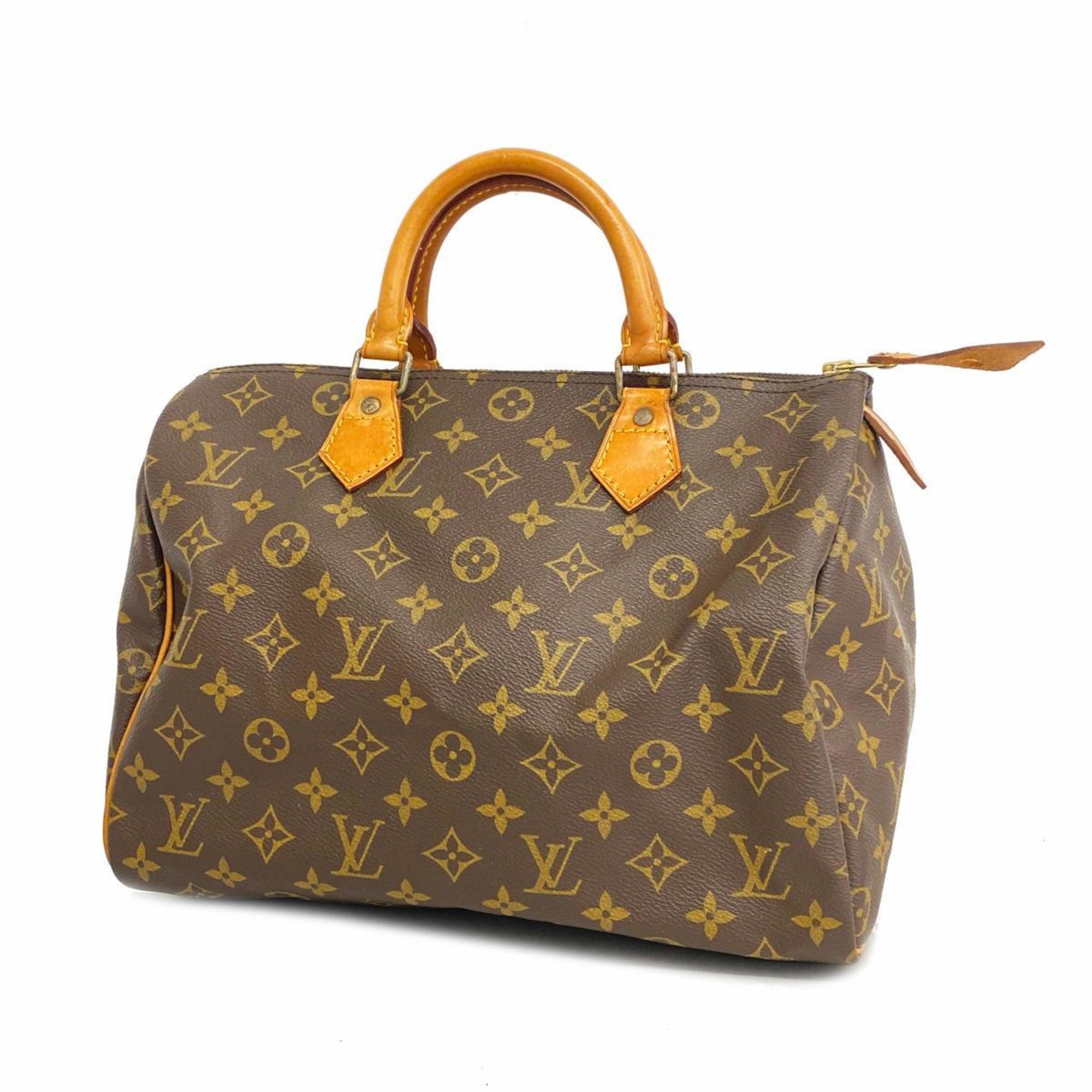 Louis Vuitton Handbag Monogram Speedy 30 M41108 Brown Ladies