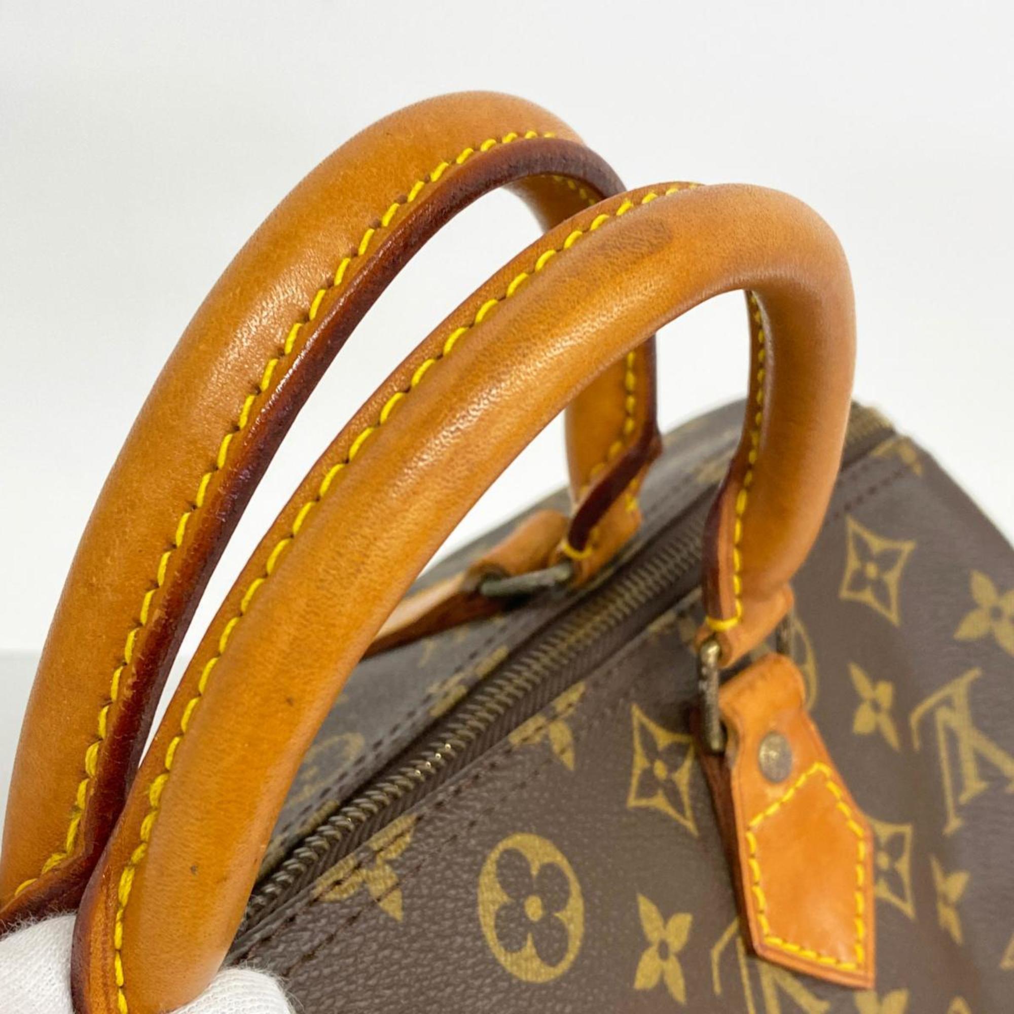 Louis Vuitton Handbag Monogram Speedy 30 M41108 Brown Ladies