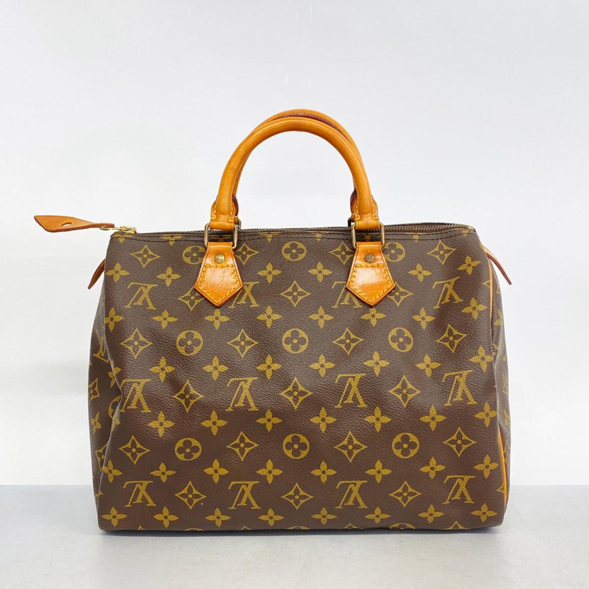 Louis Vuitton Handbag Monogram Speedy 30 M41108 Brown Ladies