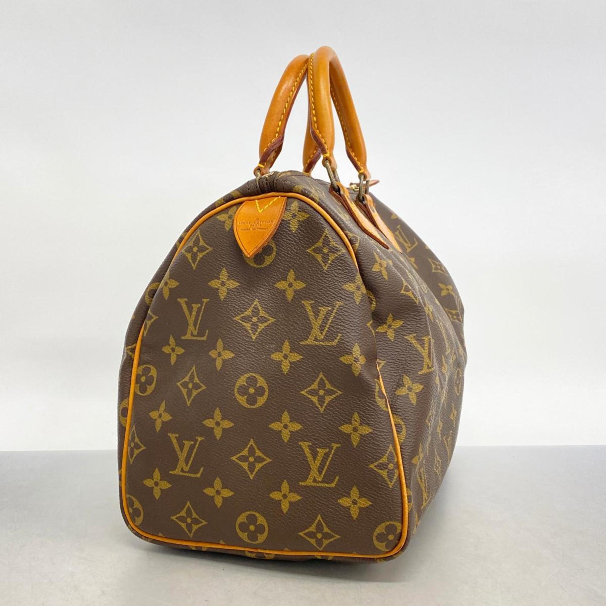 Louis Vuitton Handbag Monogram Speedy 30 M41108 Brown Ladies