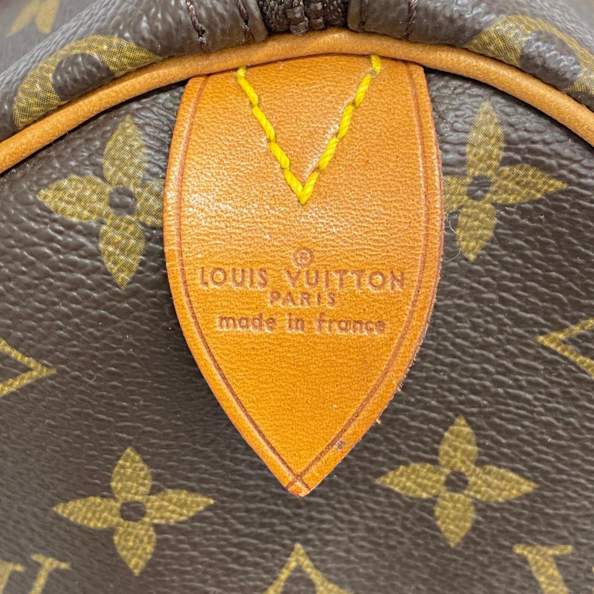 Louis Vuitton Handbag Monogram Speedy 30 M41108 Brown Ladies