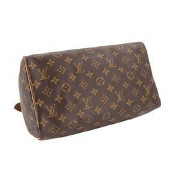 Louis Vuitton Monogram Speedy 30 Handbag Brown M41526 Gold Hardware