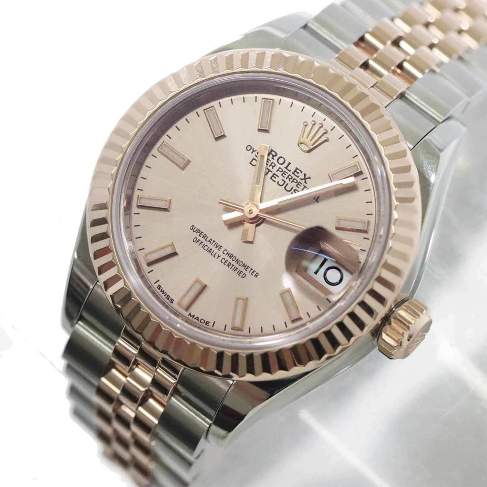 Rolex ROLEX Datejust 279171 Random Number Roulette Ladies Watch Sunray Rose Color K18PG Automatic