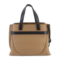 LOEWE Gate Small 2way Hand Shoulder Bag Leather Brown Black Gold Hardware 321.12.U61 Top Handle