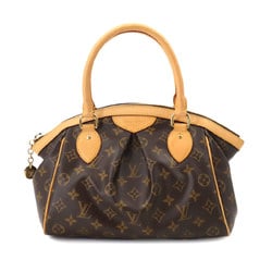 Louis Vuitton LOUIS VUITTON Monogram Tivoli PM Handbag Brown M40143 Gold Hardware