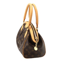 Louis Vuitton LOUIS VUITTON Monogram Tivoli PM Handbag Brown M40143 Gold Hardware