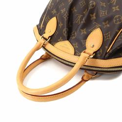 Louis Vuitton LOUIS VUITTON Monogram Tivoli PM Handbag Brown M40143 Gold Hardware