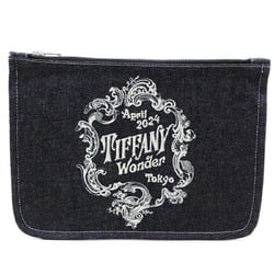 Tiffany Wonder Exhibition Limited Edition 2024 Okayama Denim Women's and Men's Clutch Bag Indigo (Blue)