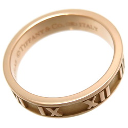 Tiffany Atlas Ladies Ring 750 Pink Gold Size 8.5