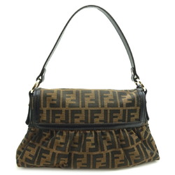 Fendi Chef Bag Women's Shoulder 8BR445 Jacquard Brown