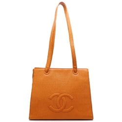 Chanel Women's Tote Bag Caviar Skin Brown