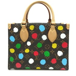 Louis Vuitton On the Go PM Yayoi Kusama Collaboration Women's Handbag M46380 Monogram Brown