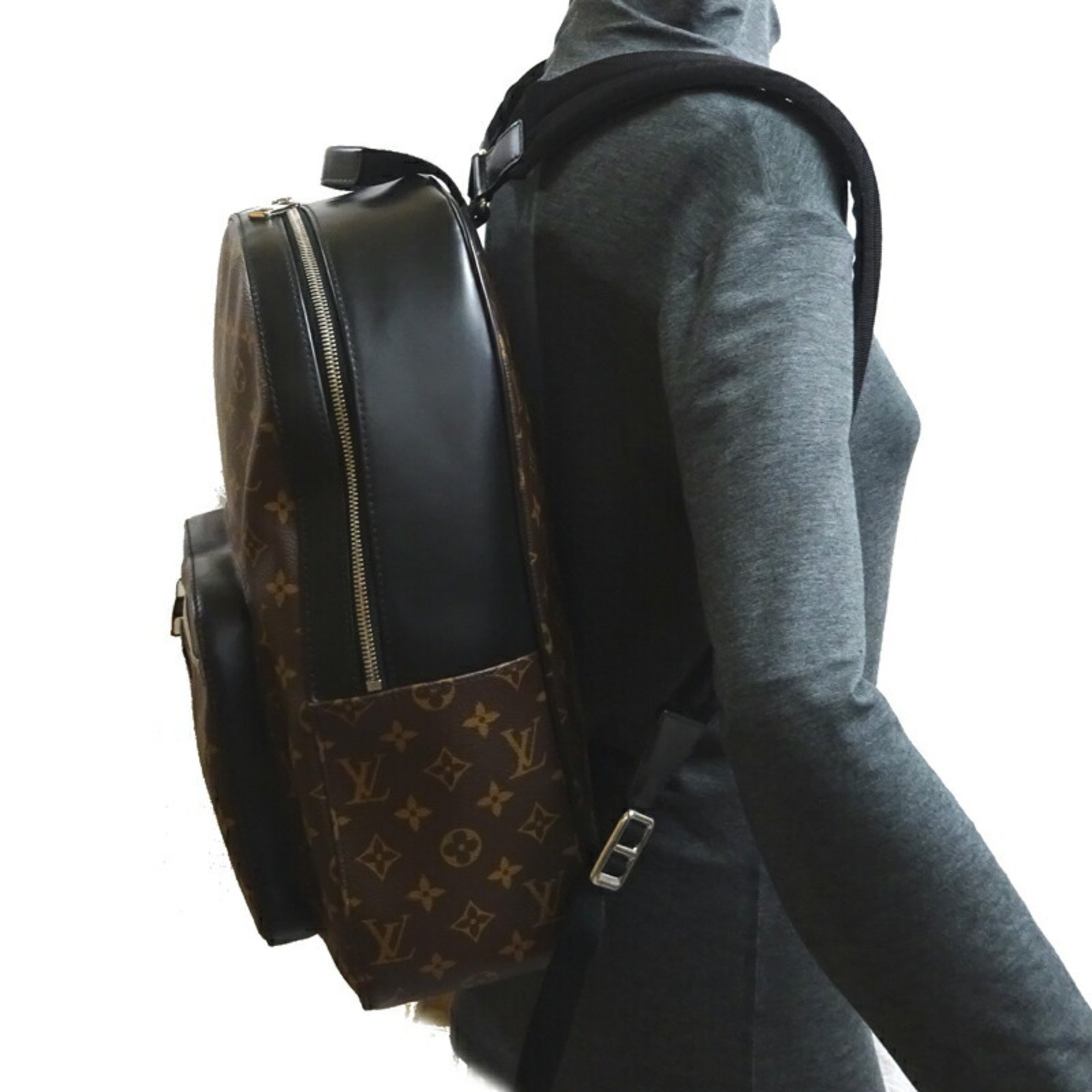 Louis Vuitton Josh NV Women's and Men's Backpack/Daypack M45349 Monogram Macassar Brown