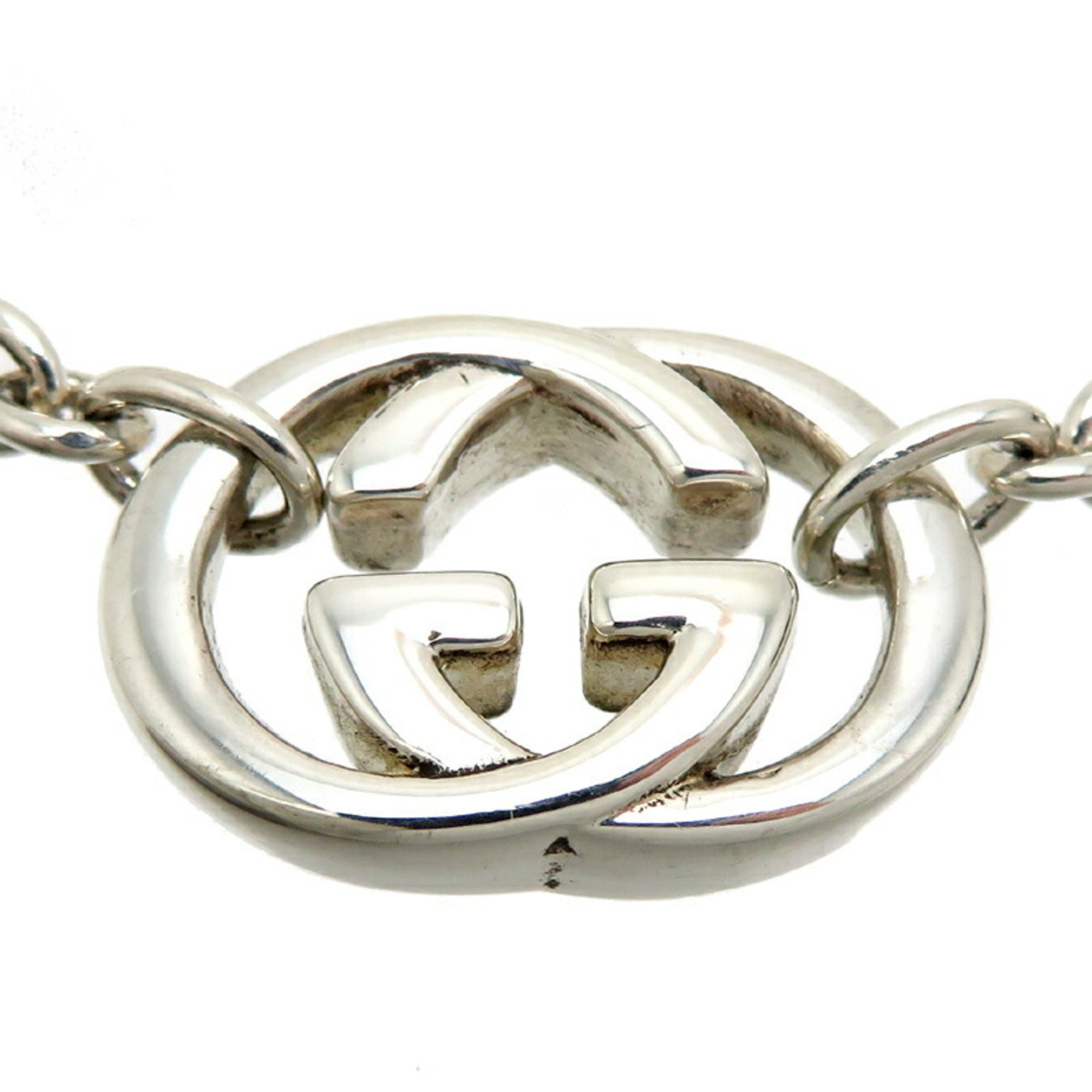 Gucci SV925 Interlocking G Women's and Men's Necklace Silver 925