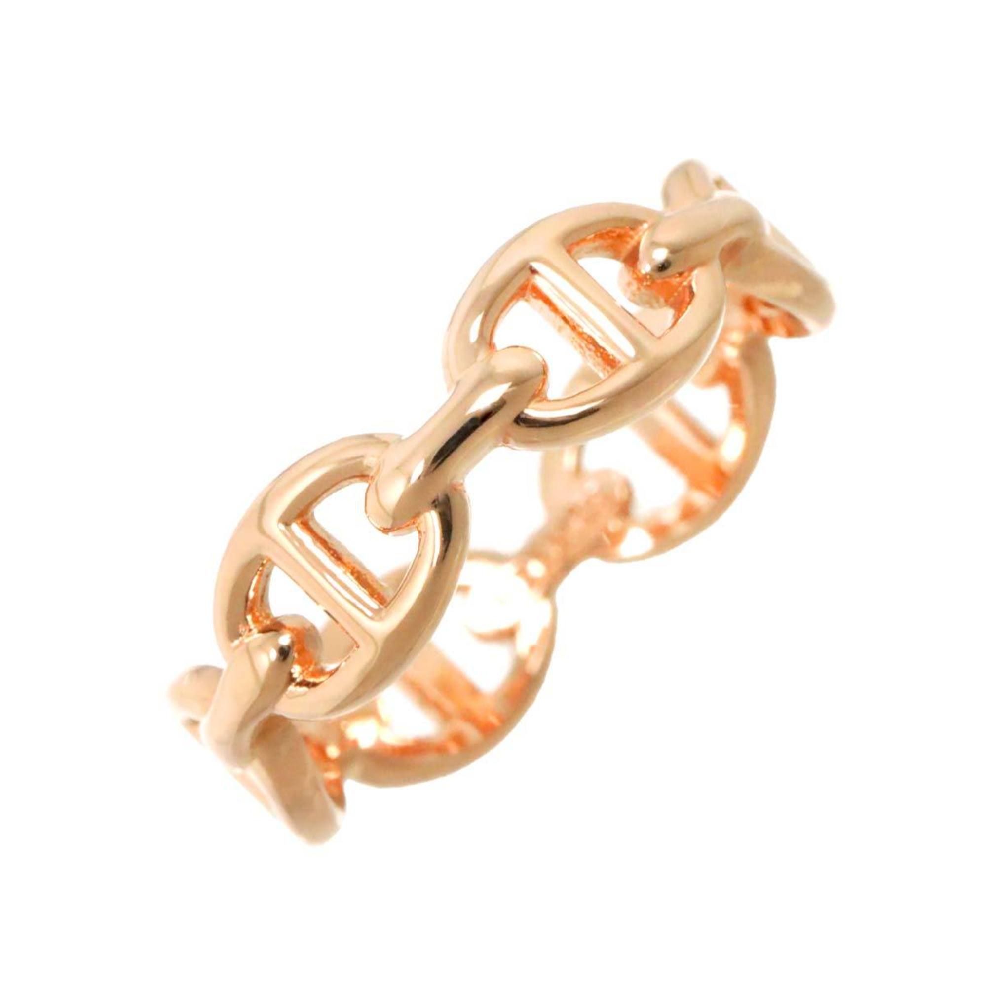 HERMES Chaine d'Ancre Anchaene PM #51 Ring K18 PG Pink Gold 750 dancre