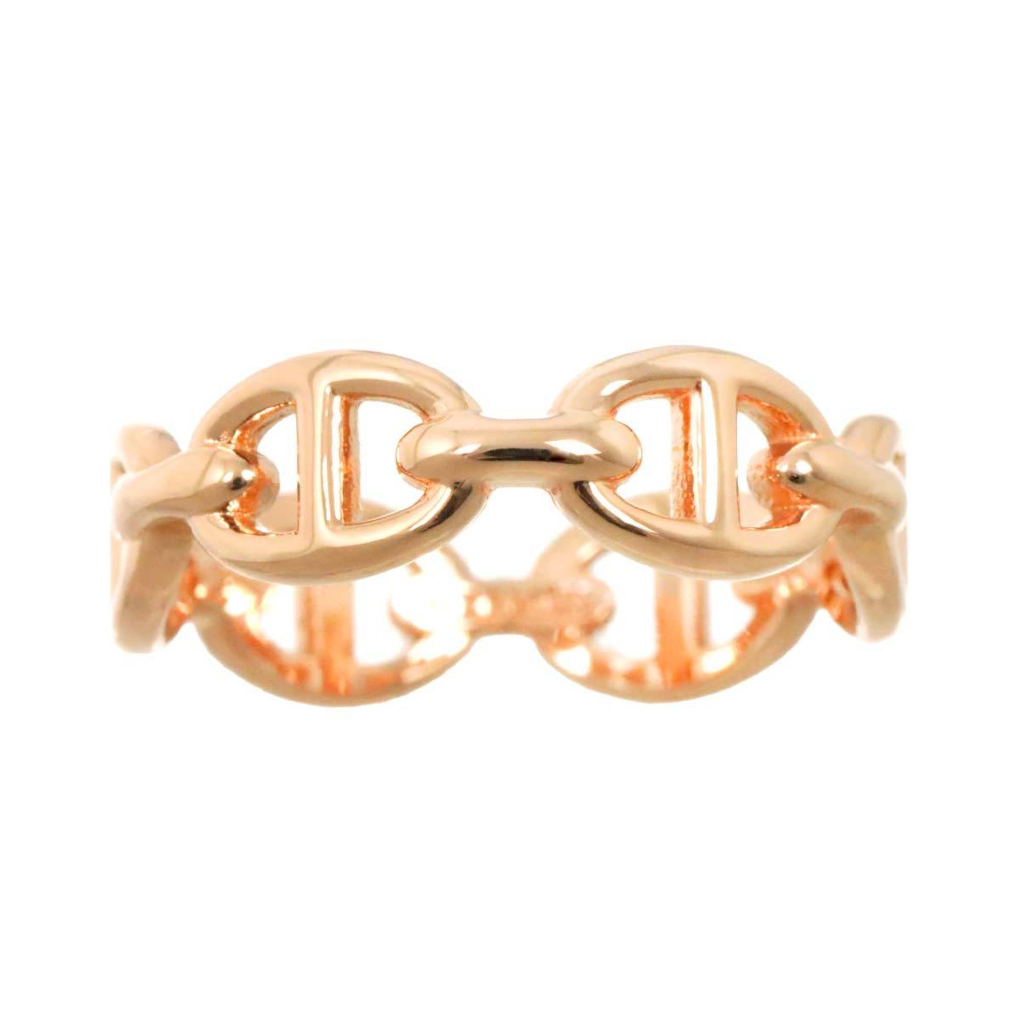 HERMES Chaine d'Ancre Anchaene PM #51 Ring K18 PG Pink Gold 750 dancre