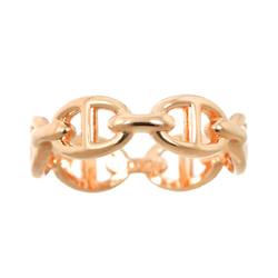 HERMES Chaine d'Ancre Anchaene PM #51 Ring K18 PG Pink Gold 750 dancre