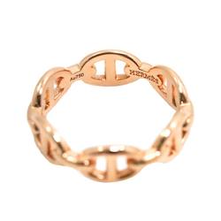 HERMES Chaine d'Ancre Anchaene PM #51 Ring K18 PG Pink Gold 750 dancre