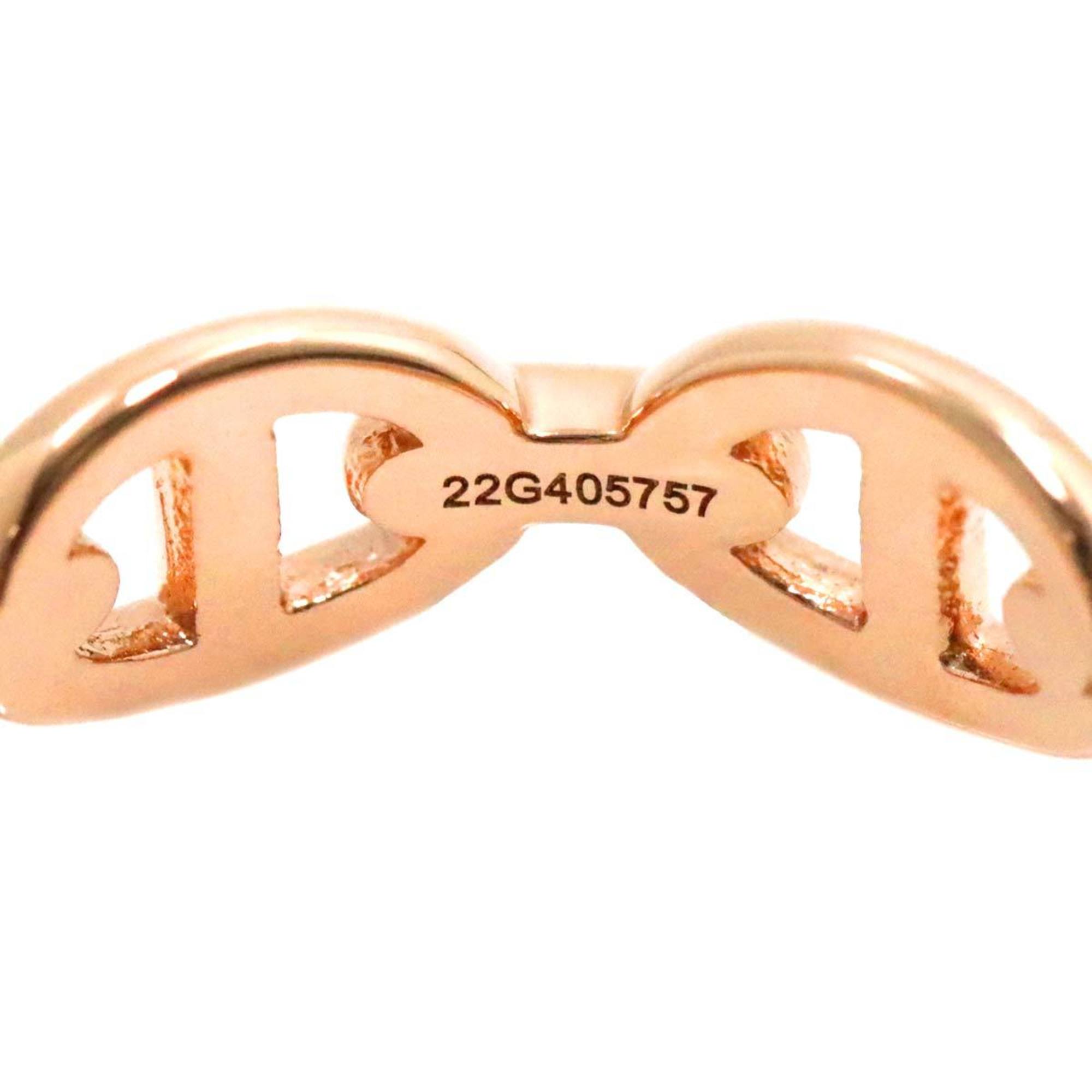 HERMES Chaine d'Ancre Anchaene PM #51 Ring K18 PG Pink Gold 750 dancre