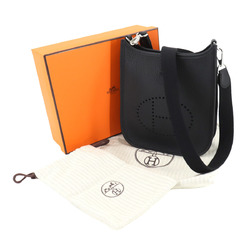 Hermes Evelyne TPM Shoulder Bag Taurillon Clemence Black W Stamp