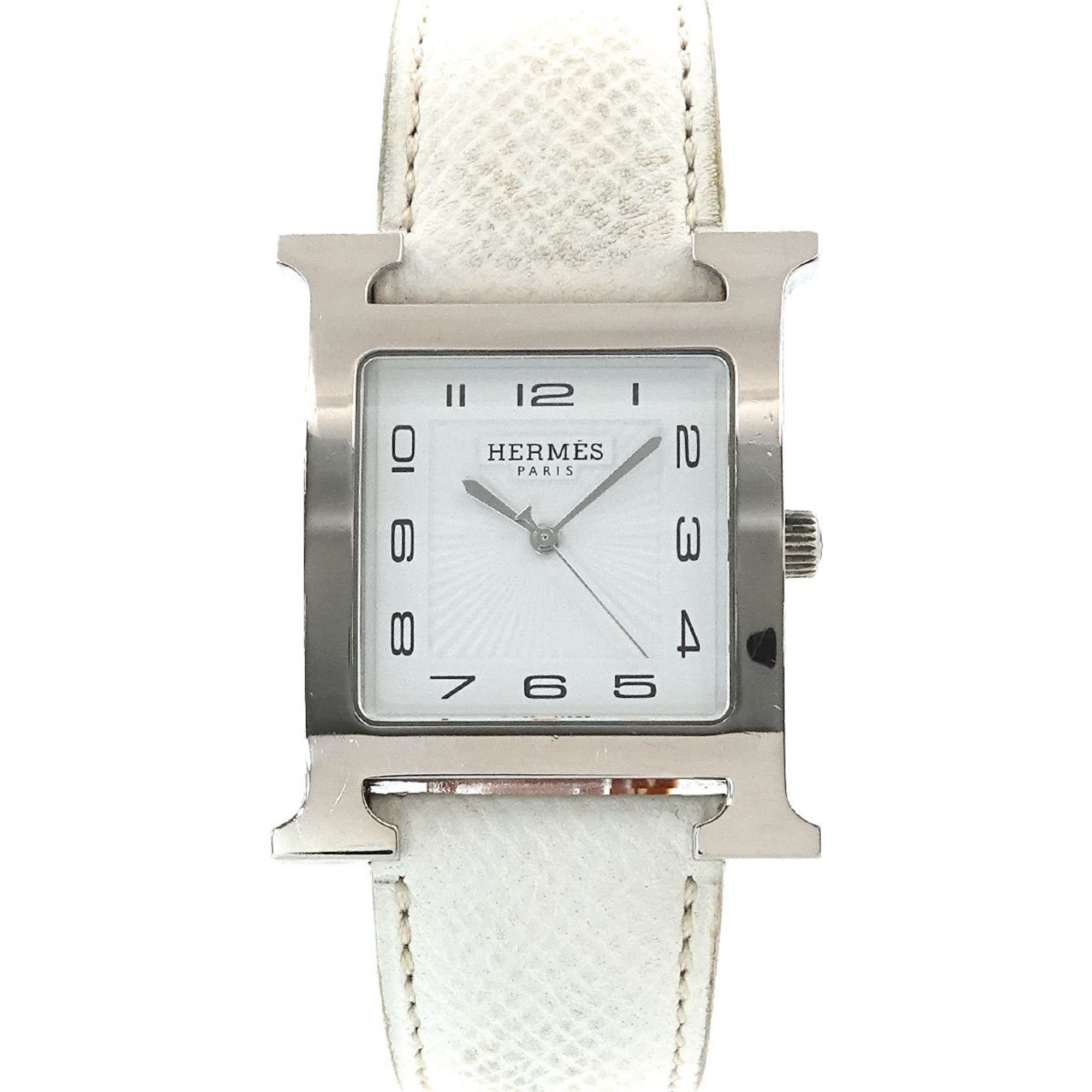 Hermes HERMES H Watch HH1 810 Men's Date White Quartz