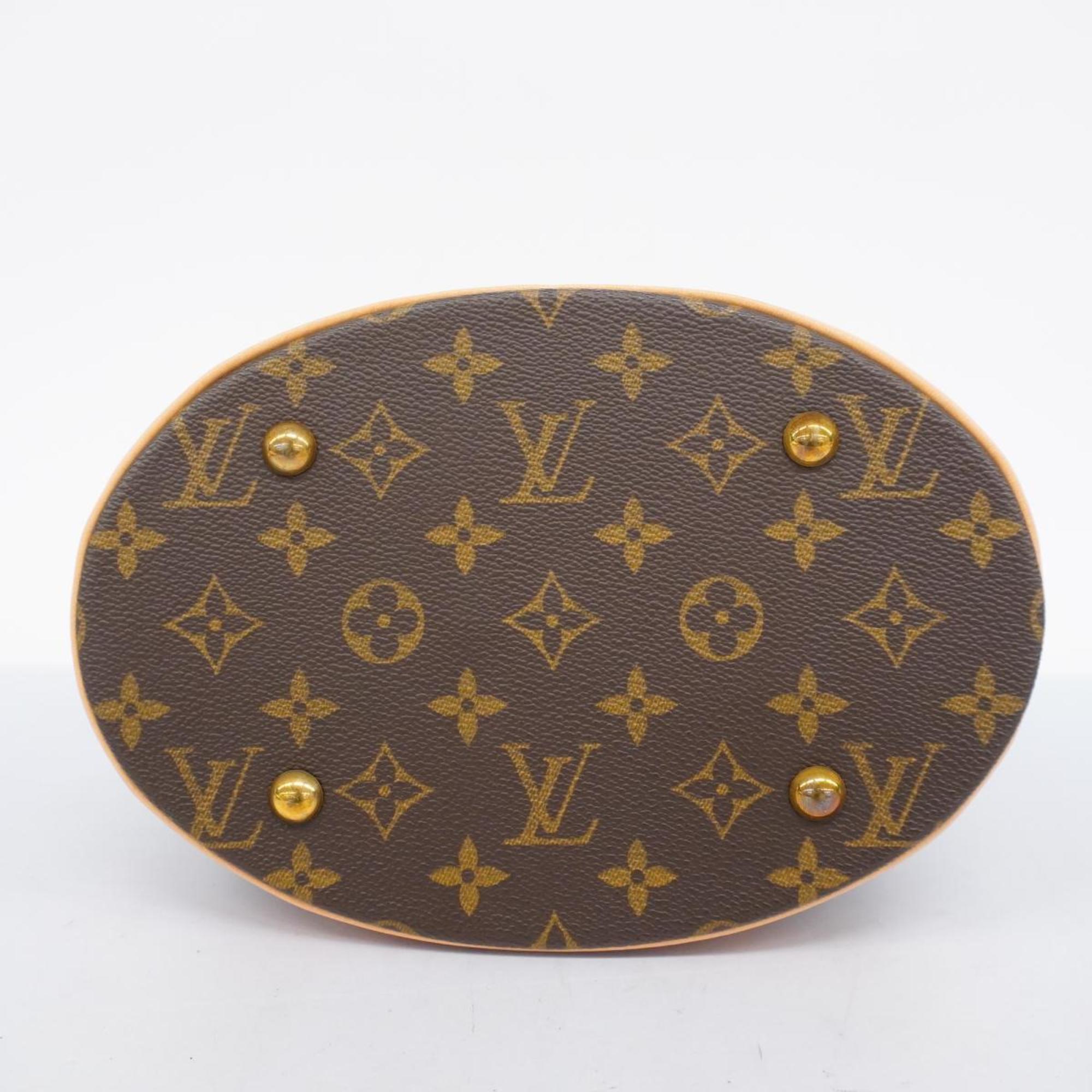 Louis Vuitton Tote Bag Monogram Bucket PM M42238 Brown Ladies