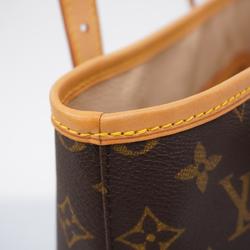 Louis Vuitton Tote Bag Monogram Bucket PM M42238 Brown Ladies