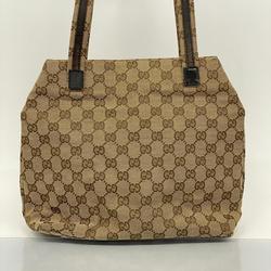 Gucci Shoulder Bag GG Canvas 002 1076 Brown Women's