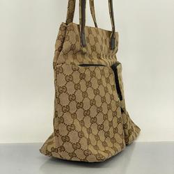 Gucci Shoulder Bag GG Canvas 002 1076 Brown Women's