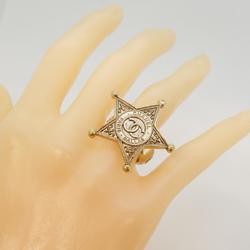 Chanel Ring Coco Mark Star GP Plated Gold A14A Women's