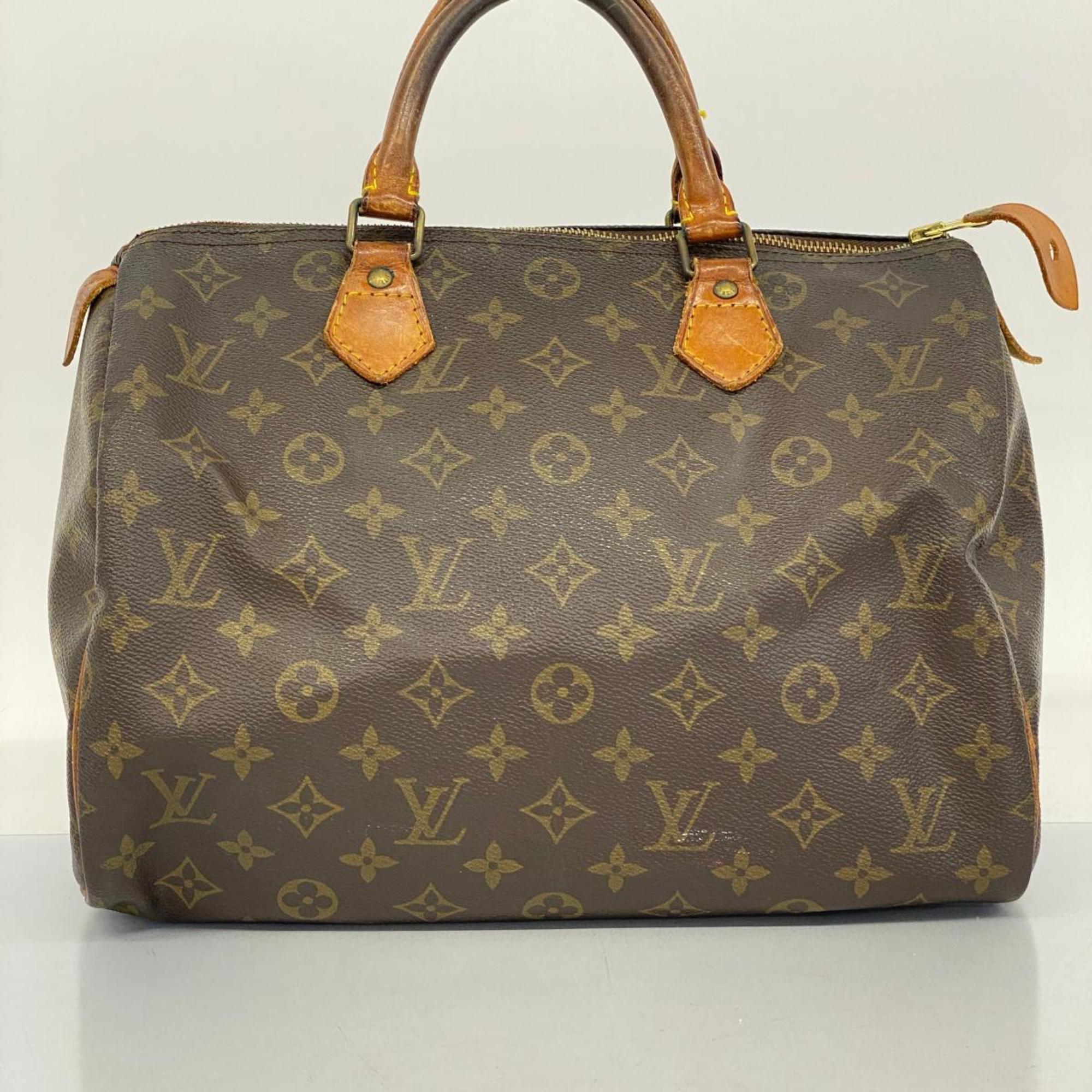 Louis Vuitton Handbag Monogram Speedy 30 M41108 Brown Ladies