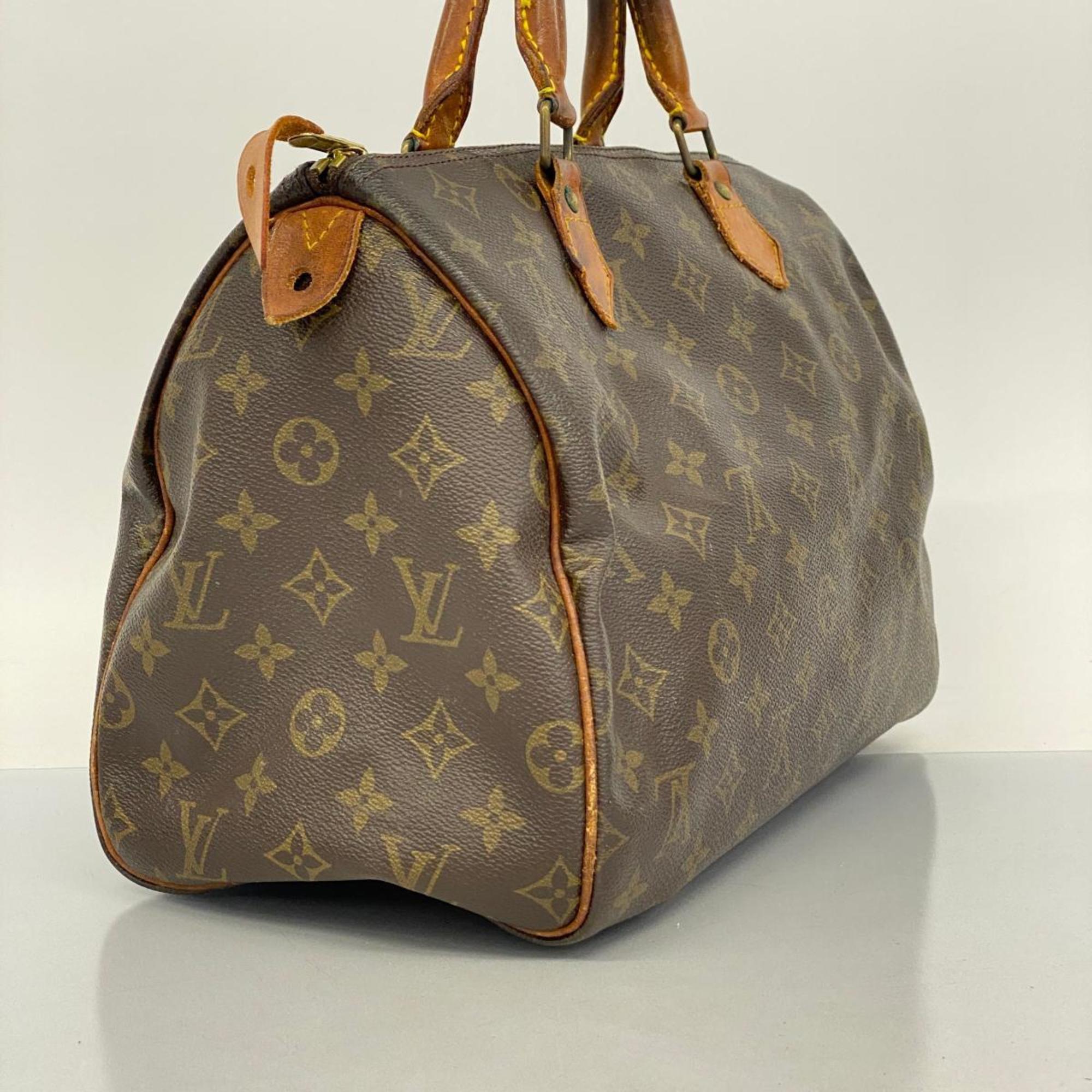 Louis Vuitton Handbag Monogram Speedy 30 M41108 Brown Ladies