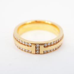 Tiffany ring pave T toe diamond K18PG pink gold ladies