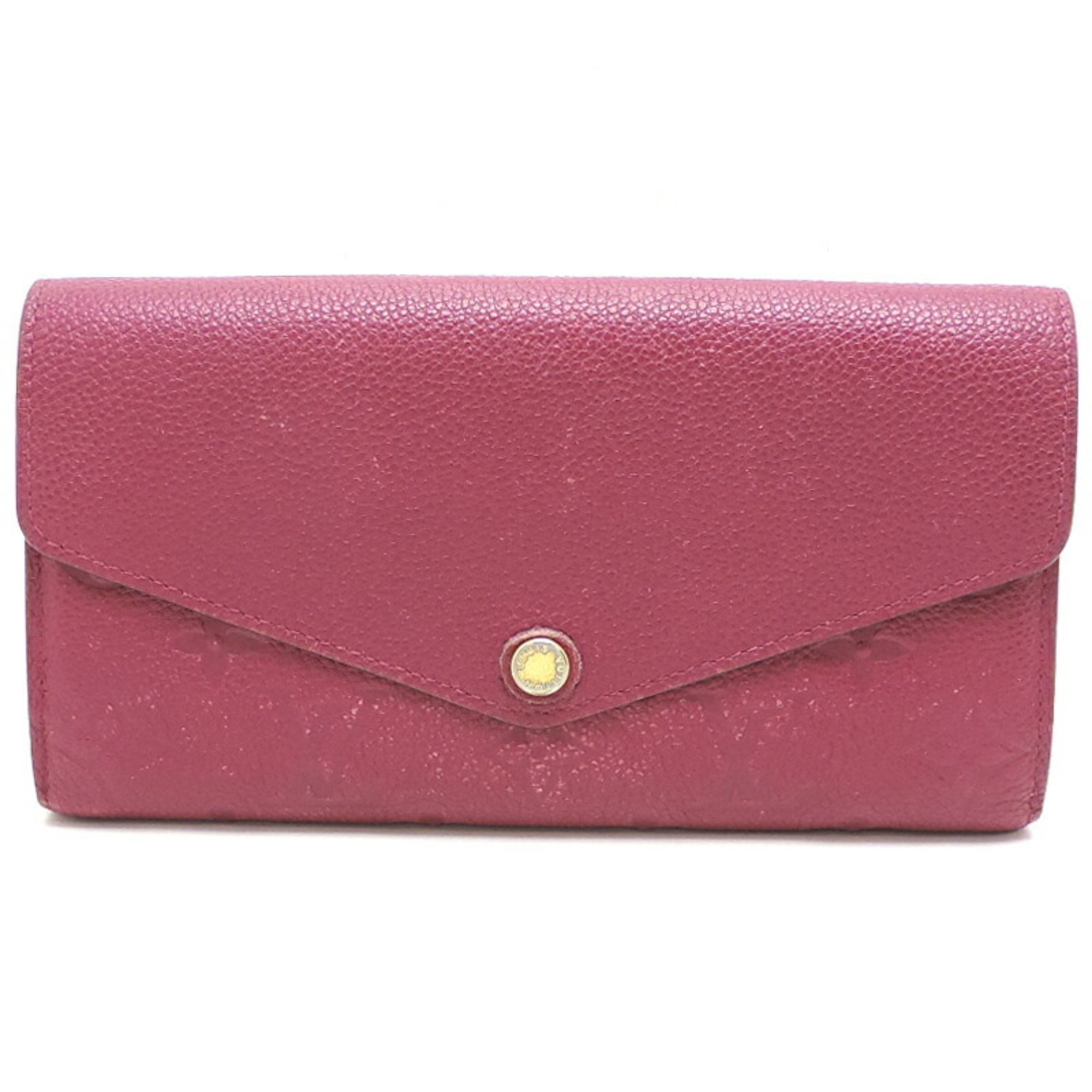 Louis Vuitton Portefeuille Sarah Ladies Long Wallet M62213 Monogram Empreinte Raisin (Purple)