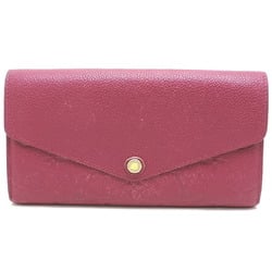 Louis Vuitton Portefeuille Sarah Ladies Long Wallet M62213 Monogram Empreinte Raisin (Purple)