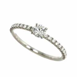 Cartier Ethancel Half Diamond 0.21ct E/VVS1/3EX #48 Ring Pt Platinum