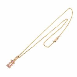 Cartier 2C Charm Sapphire Necklace 42cm K18 PG Pink Gold 750 C2