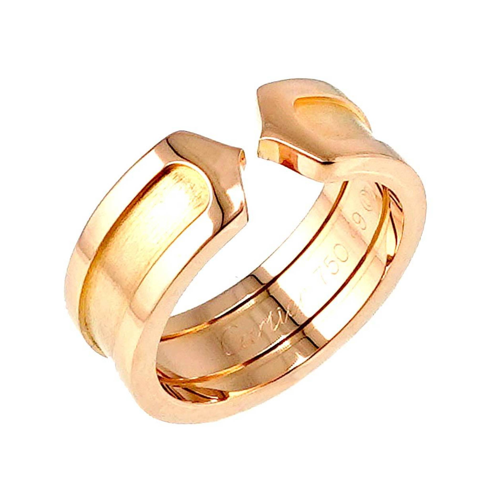 Cartier C2 #49 Ring K18 PG Pink Gold 750 2C