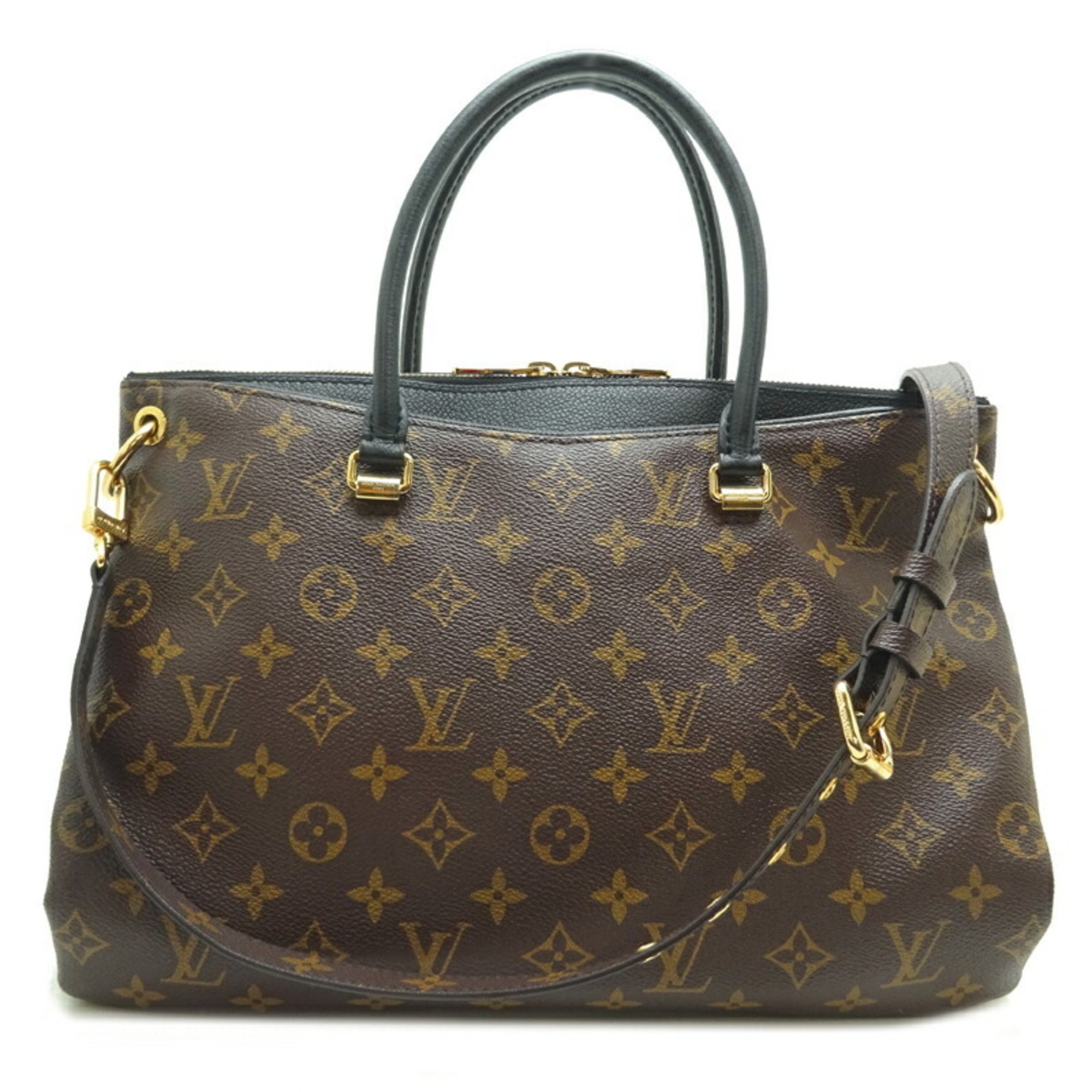 Louis Vuitton Pallas Women's Handbag M42756 Monogram Brown