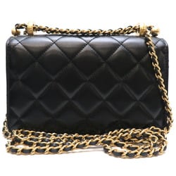 Chanel Matelasse Flap Chain Women's Shoulder Bag AS2615 Lambskin Noir (Black)