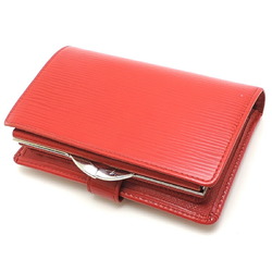 Louis Vuitton Portefeuille Bi-fold Women's Wallet M63247 Epi Castilian Red (Red)