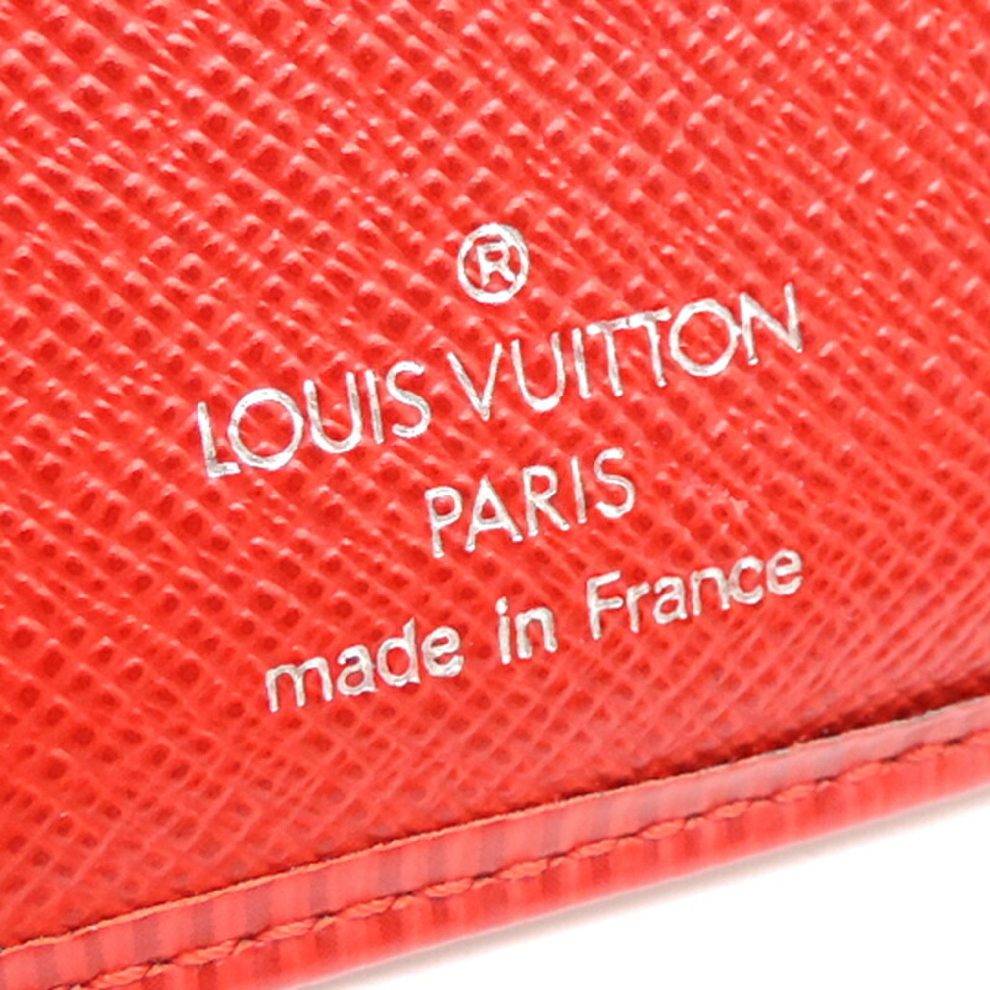 Louis Vuitton Portefeuille Bi-fold Women's Wallet M63247 Epi Castilian Red (Red)