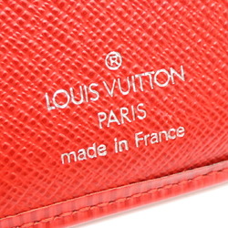 Louis Vuitton Portefeuille Bi-fold Women's Wallet M63247 Epi Castilian Red (Red)