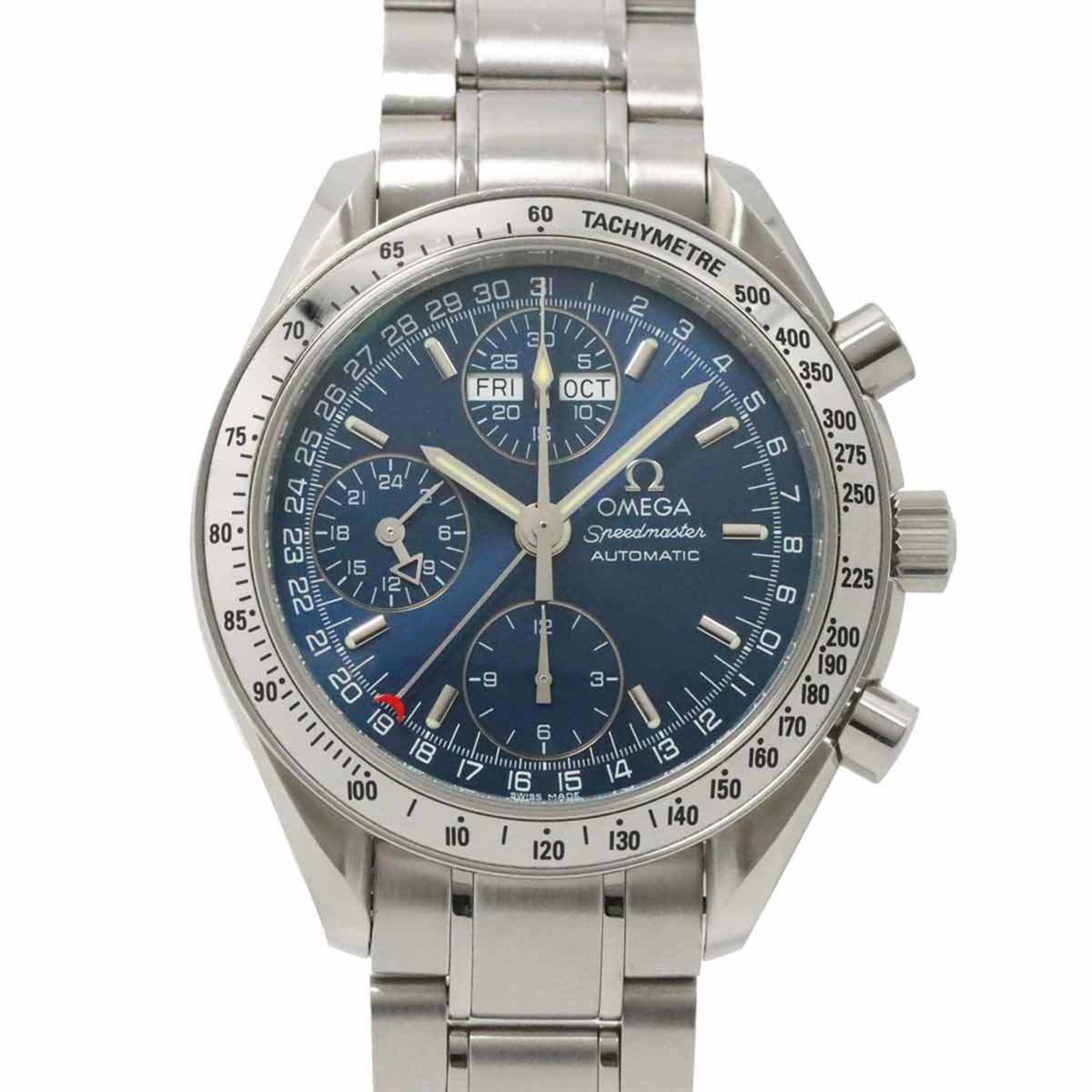 OMEGA Speedmaster Triple Calendar 3523 80 Men's Watch Blue Automatic