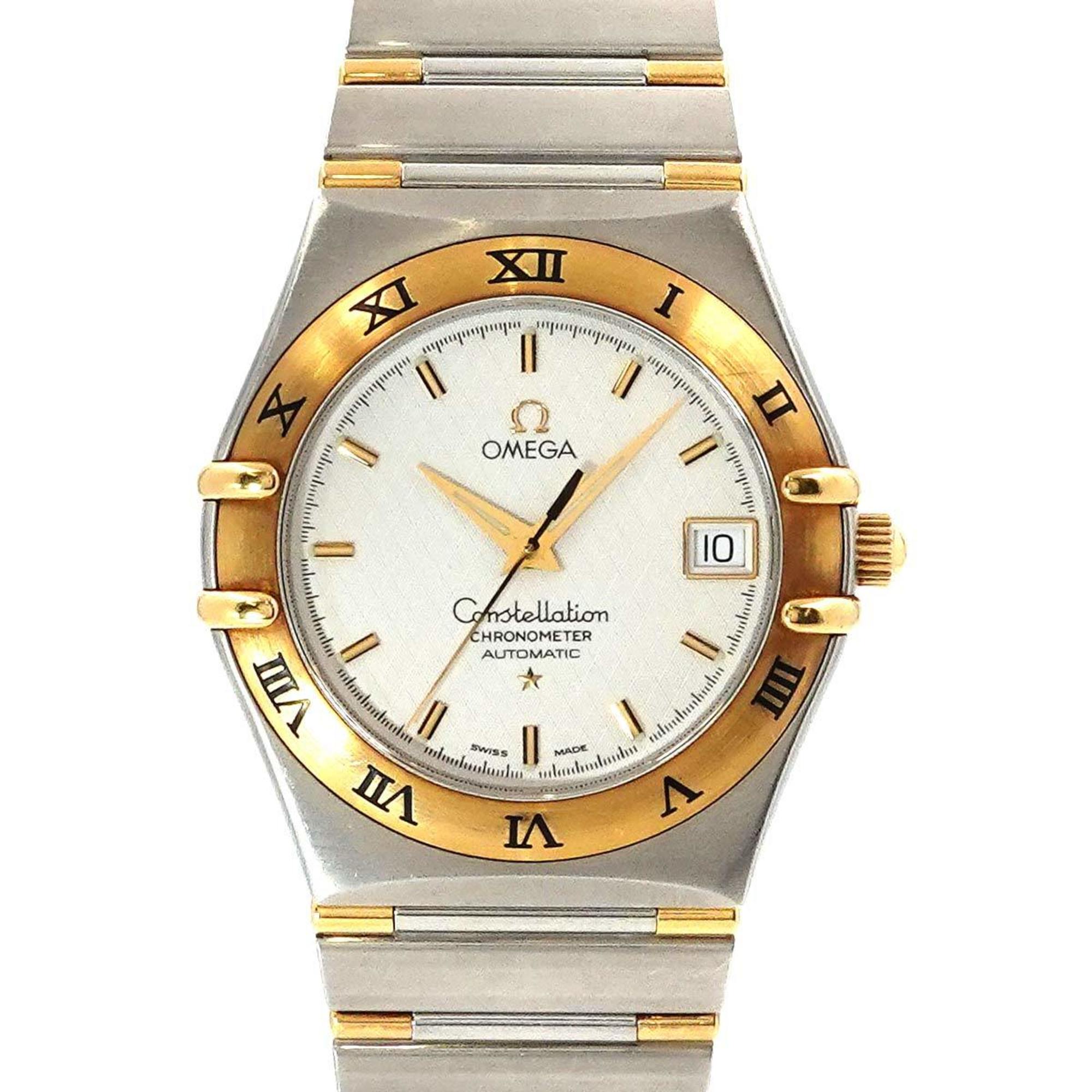 OMEGA Constellation Chronometer Two-tone 1302 30 Men's Watch Date Ivory YG Automatic